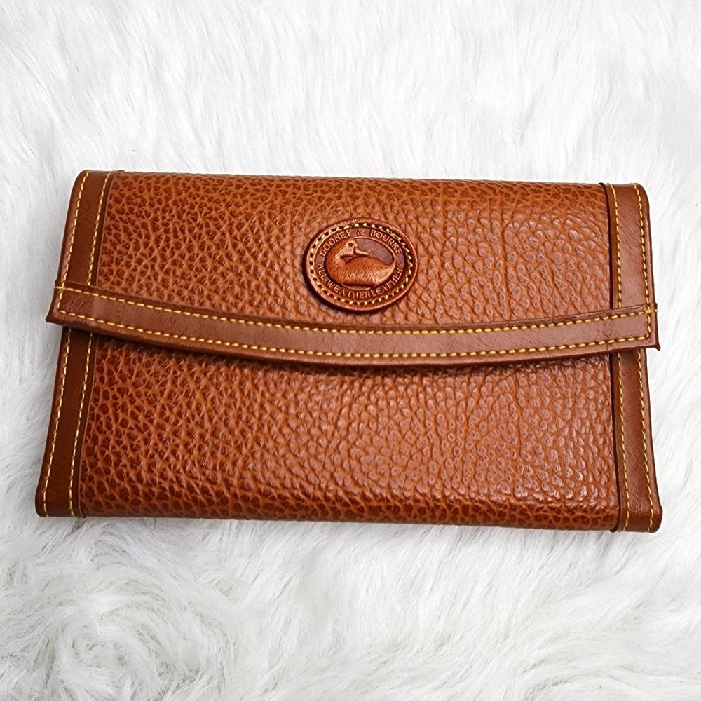 Dooney & Bourke Vintage Wallet, Checkbook All-Weather Leather